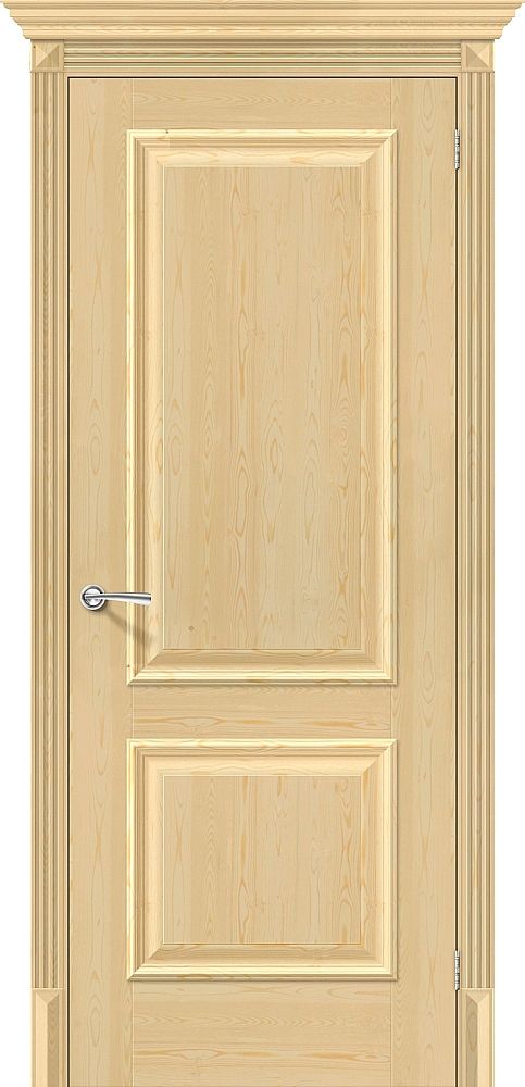 картинка Межкомнатная дверь из массива сосны Классико-12 Без отделки магазин Дверкин 