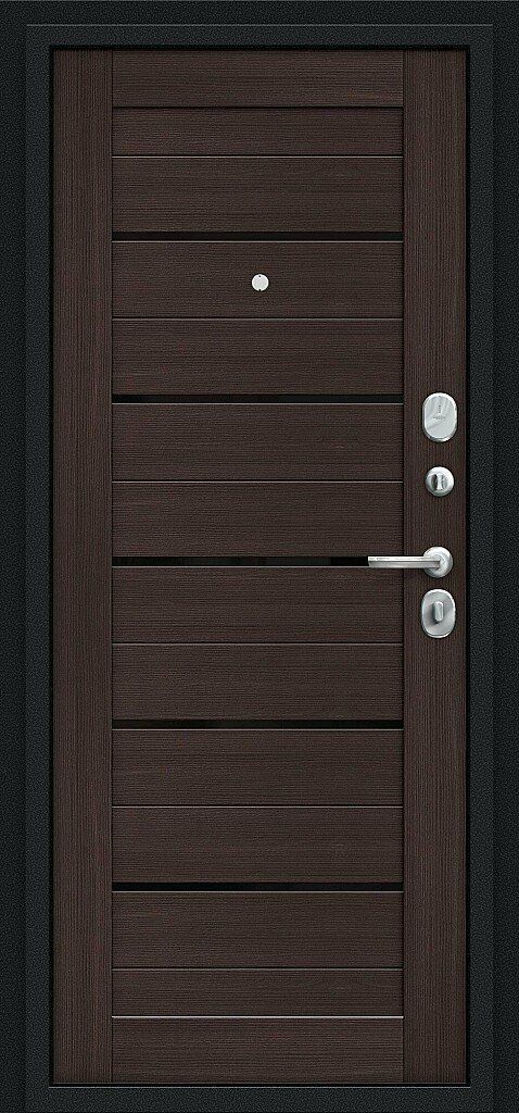 Входная дверь Техно Kale Букле Черное - Wenge Veralinga_74587