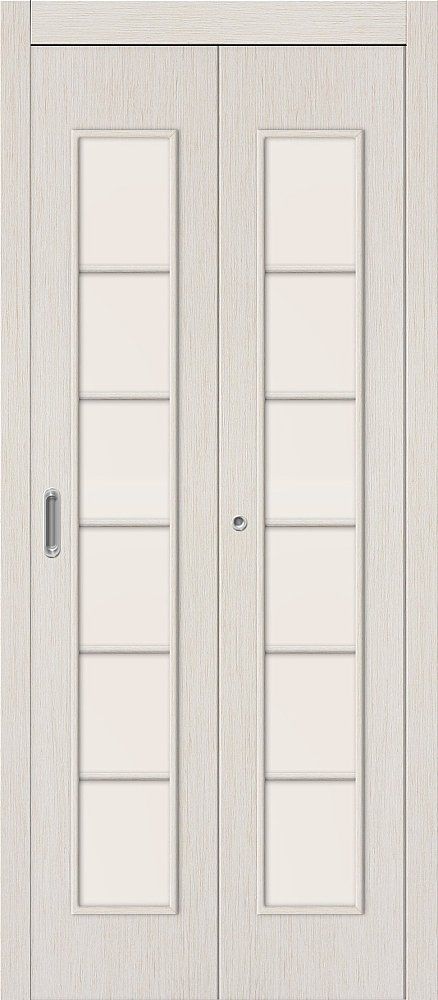 картинка Межкомнатная дверь-книжка 2С Беленый Дуб магазин Дверкин 