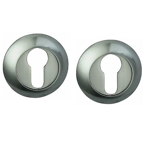 картинка Накладка на евроцилиндр Bussare B0-10 S.Chrome Хром Матовый магазин Дверкин 