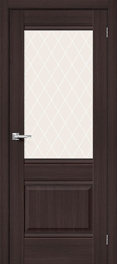 картинка Межкомнатная дверь Прима-3 Wenge Melinga - White Сrystal магазин Дверкин картинка Межкомнатная дверь Прима-3 Wenge Melinga - White Сrystal магазин Дверкин