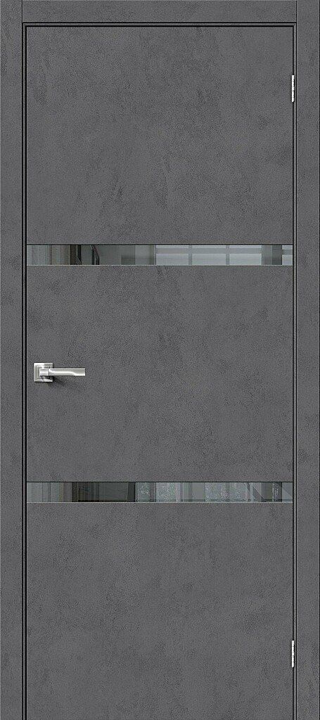 картинка Межкомнатная дверь Браво-2.55 Экошпон Slate Art - Mirox Grey магазин Дверкин картинка Межкомнатная дверь Браво-2.55 Экошпон Slate Art - Mirox Grey магазин Дверкин