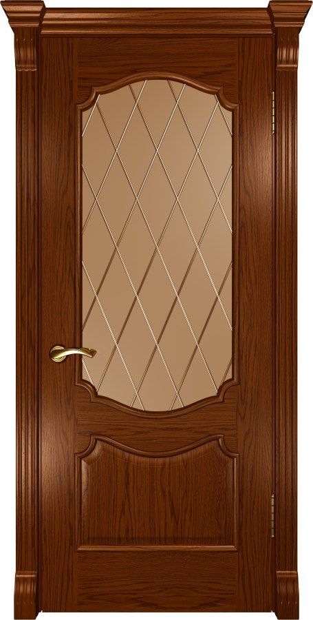 картинка Межкомнатная дверь Люксор Венеция Дуб Сандал - Сатинато магазин Дверкин 