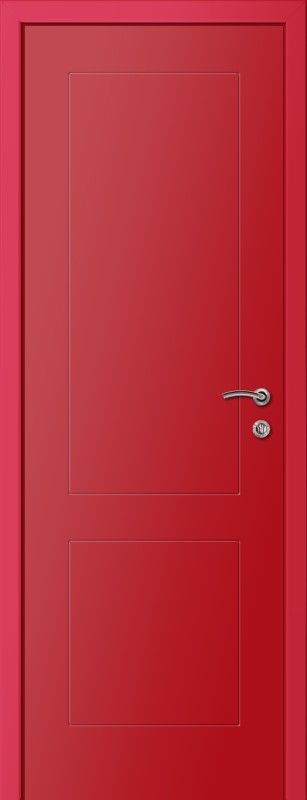 картинка Пластиковая межкомнатная дверь KAPELLI multicolor Ф2К RAL 3020 Красный магазин Дверкин 