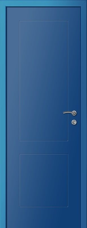 картинка Пластиковая межкомнатная дверь KAPELLI multicolor Ф2К RAL 5010 Синий магазин Дверкин 