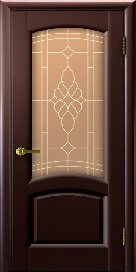 картинка Межкомнатная дверь Люксор Лаура Венге - Сатинато магазин Дверкин 