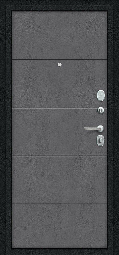 Входная дверь Граффити-1 Букле Черное - Slate Art_71107