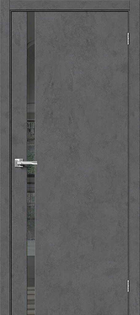 картинка Межкомнатная дверь Браво-1.55 Экошпон Slate Art - Mirox Grey магазин Дверкин картинка Межкомнатная дверь Браво-1.55 Экошпон Slate Art - Mirox Grey магазин Дверкин