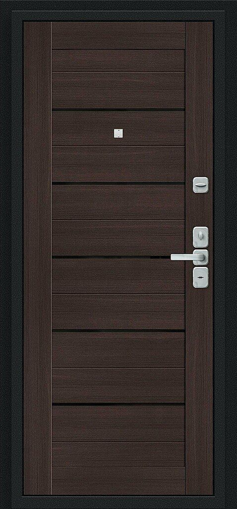 Входная дверь Райт Букле Черное - Wenge Veralinga_74809