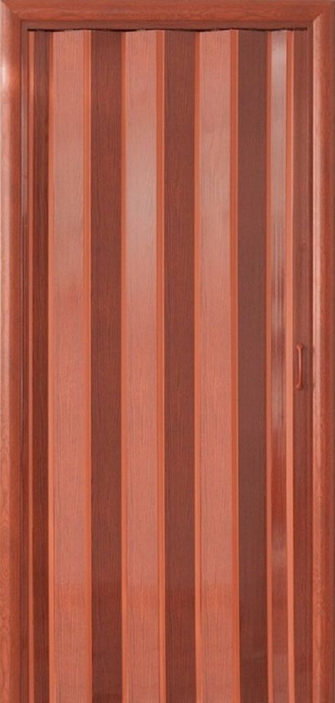 картинка Межкомнатная складная дверь ПВХ Комфорт Вишня магазин Дверкин 